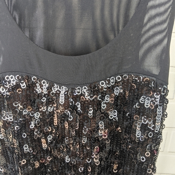 Express Sequin Tank Little Black dress xx small - Picture 4 of 5